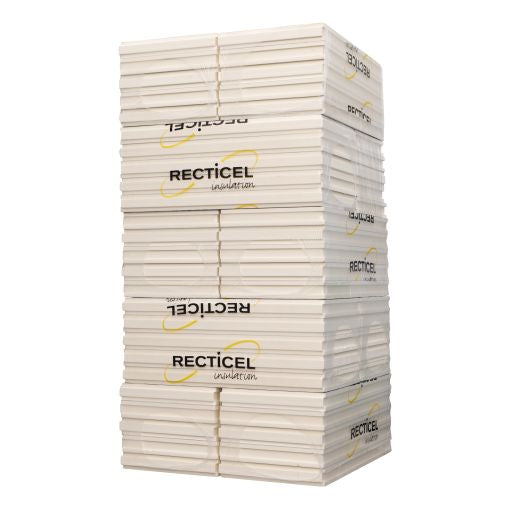 Packung Recticel - Eurowall PIR mit Aluminium Beschichtigung (Feder und Nut) | 95mm dick tbv Rc 4,30 - 600x1200mm 5pl/Packung